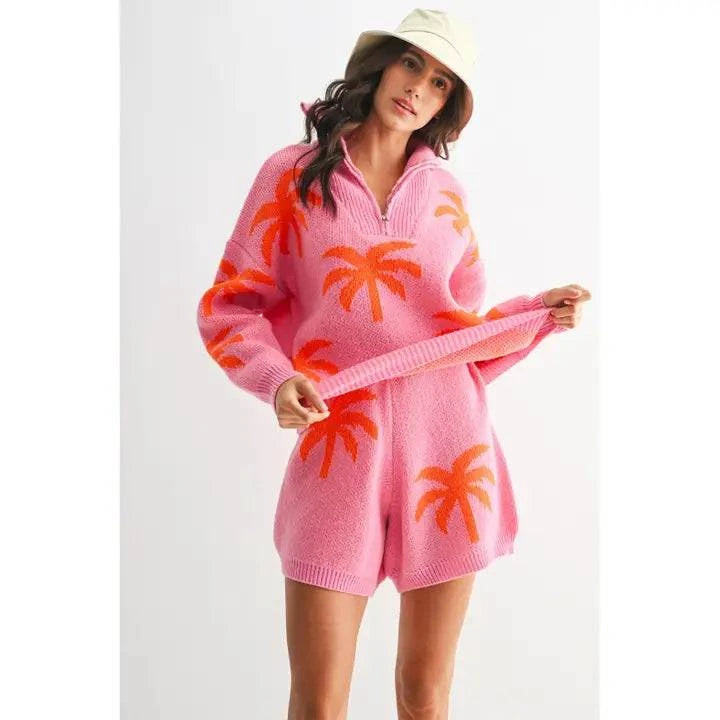 Pink Palm Tree Set
