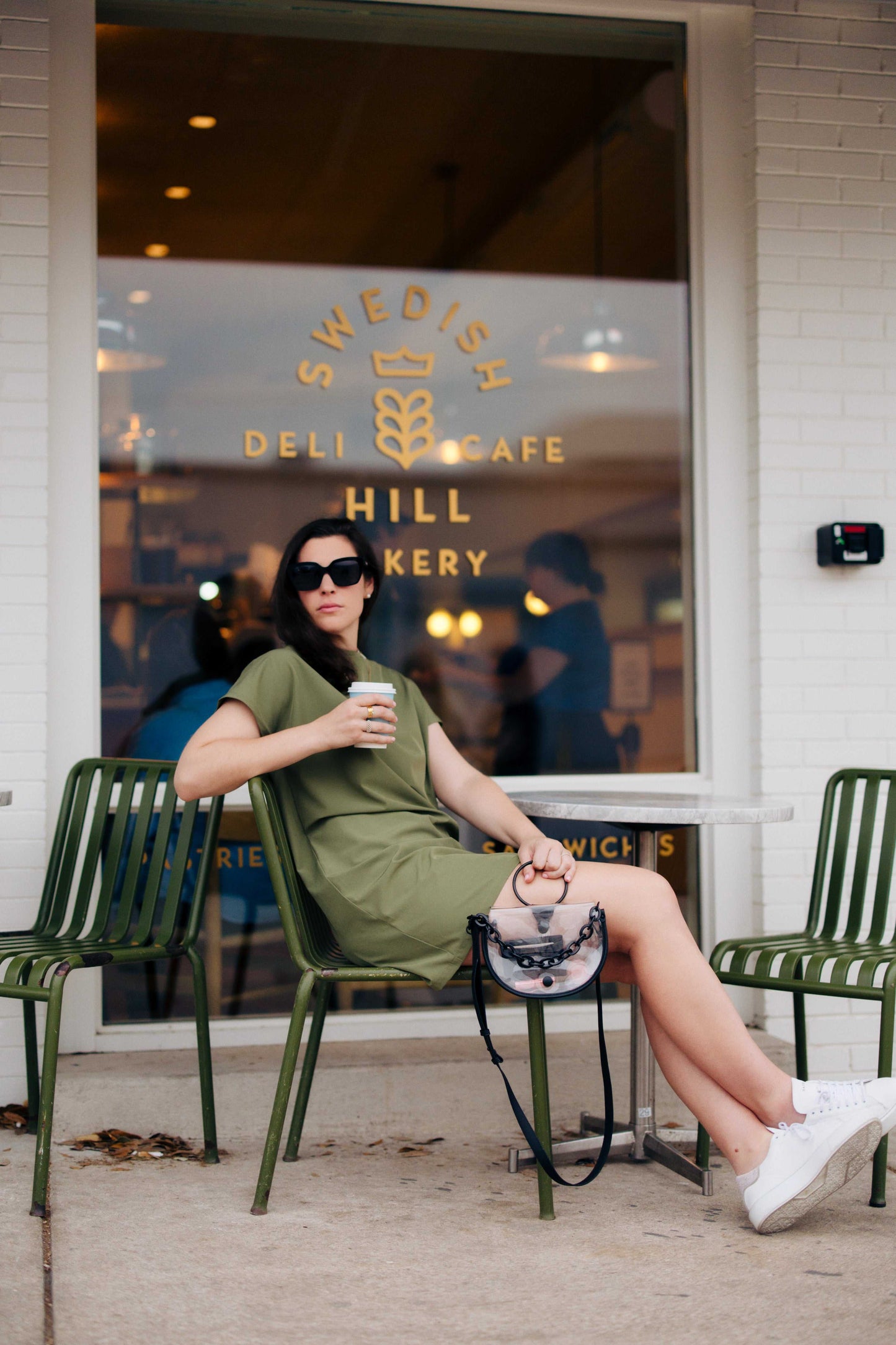 Clear Semi-Circle Crossbody