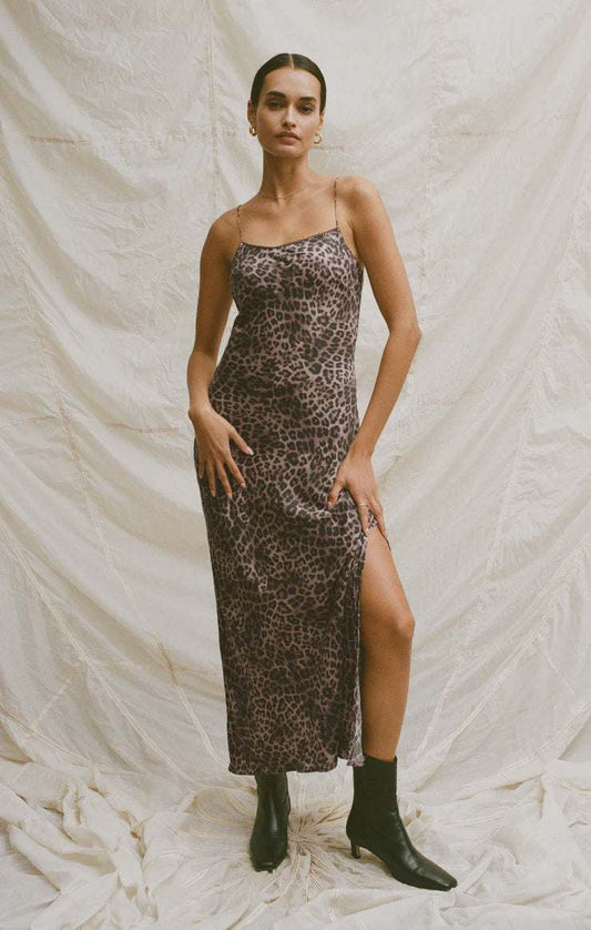 Cielo Leopard Midi Dress