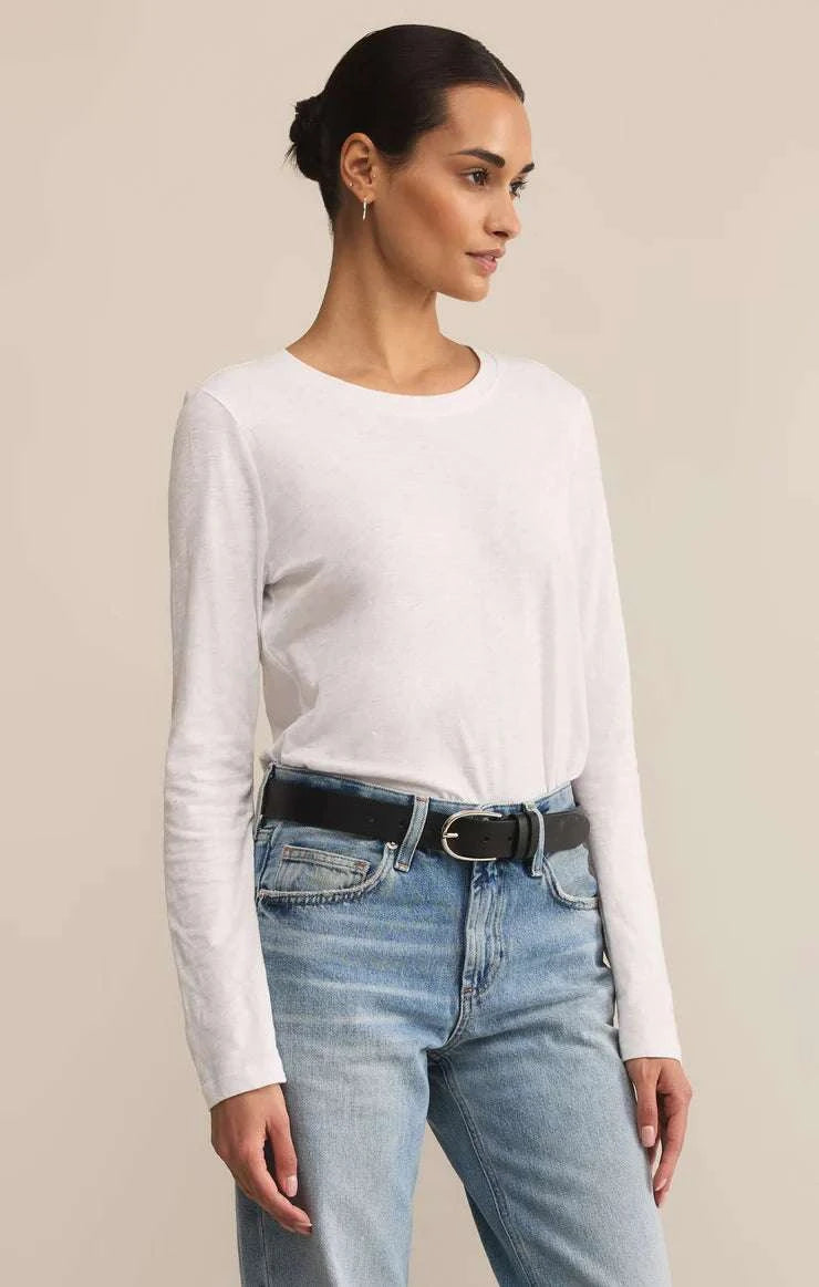 Sweeny Long Sleeve Slub Top