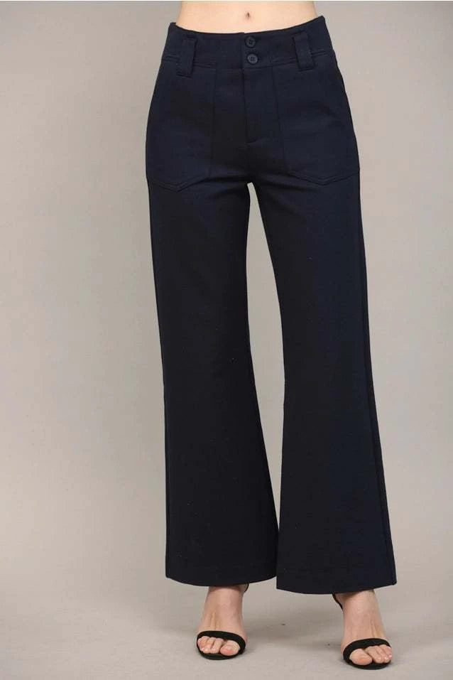 Kelsey Two Front Pocket Flare Pant