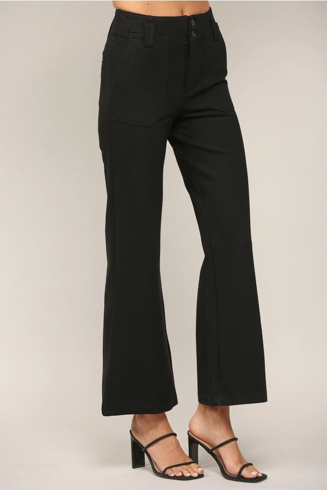 Kelsey Two Front Pocket Flare Pant