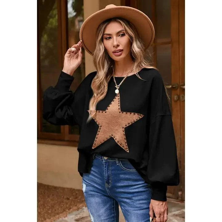 Studded Star Top