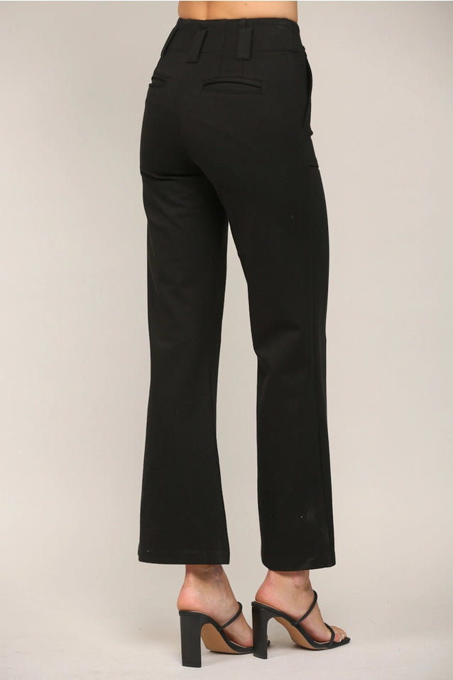 Kelsey Two Front Pocket Flare Pant