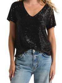 Marbella Sequin Tee Top
