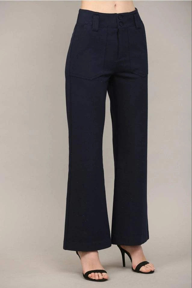 Kelsey Two Front Pocket Flare Pant