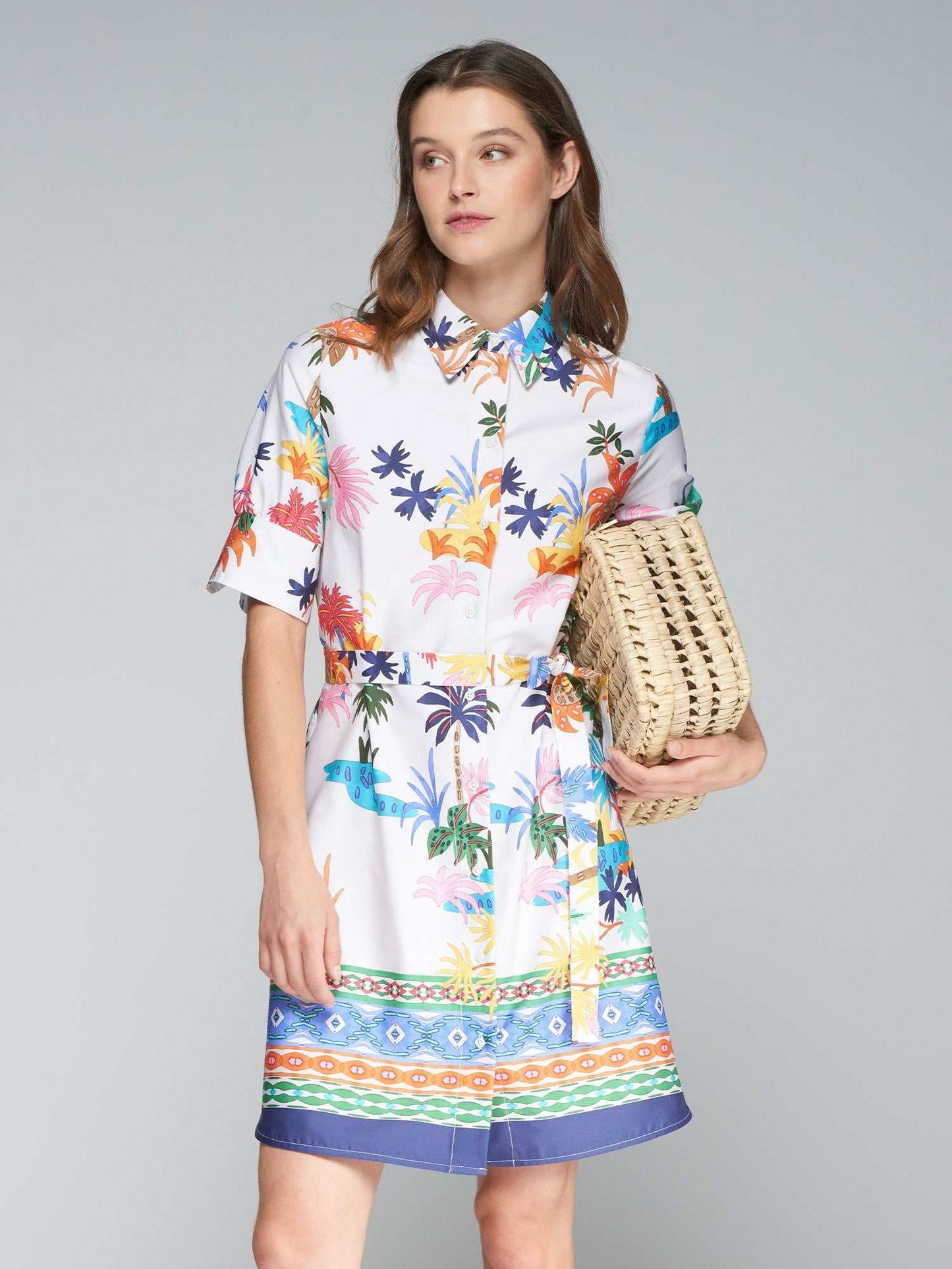 Hester Palm Dress
