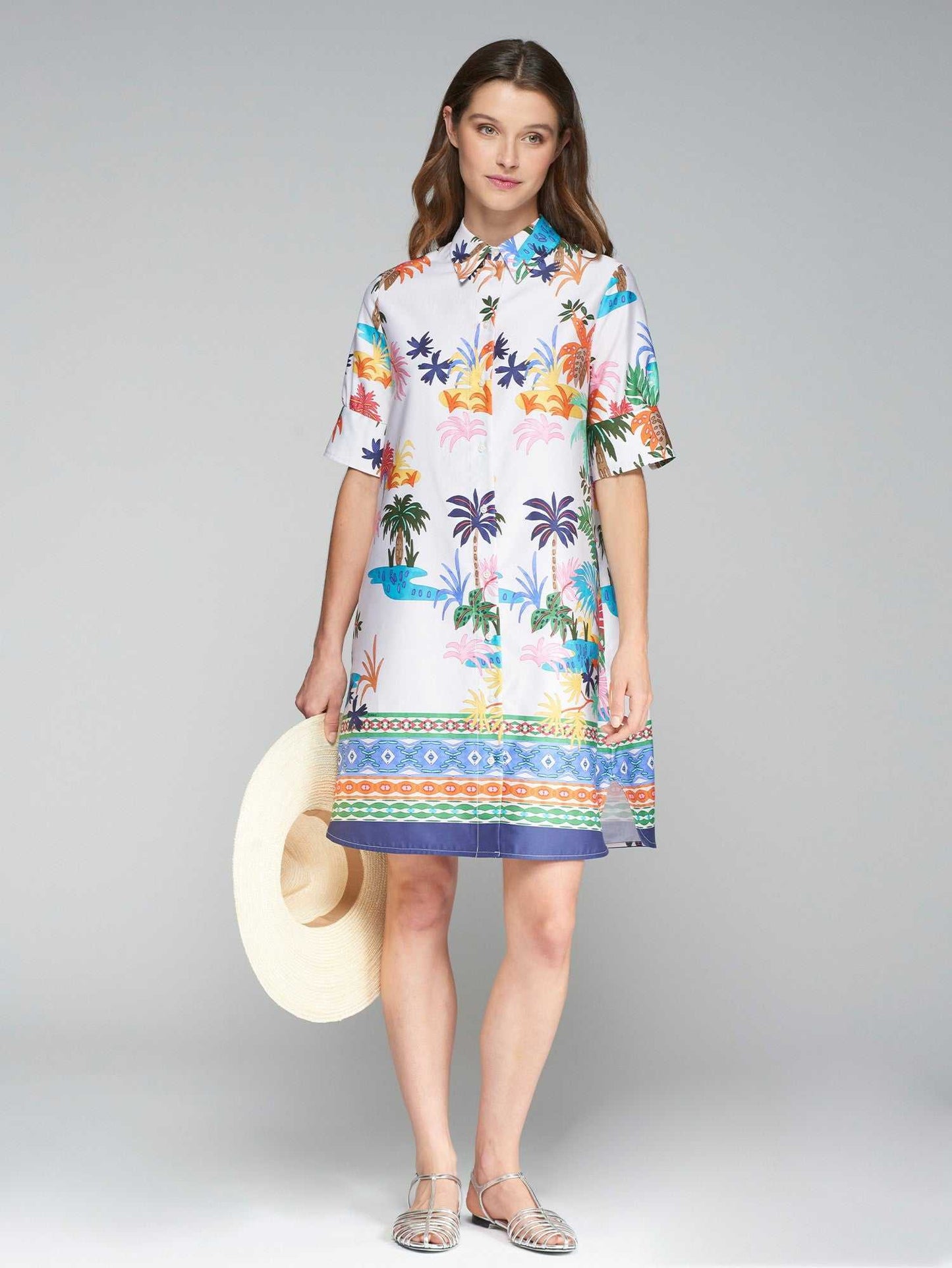 Hester Palm Dress