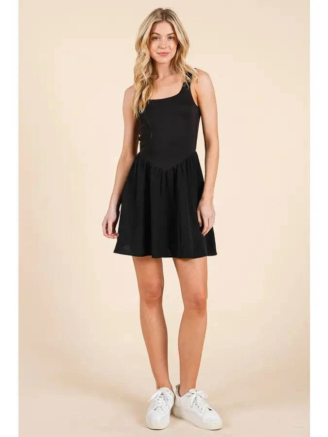 Bethany Backless Tie Mini Dress
