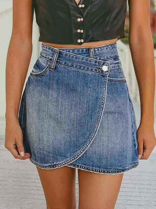 Ashleigh Denim Wrap Skirt