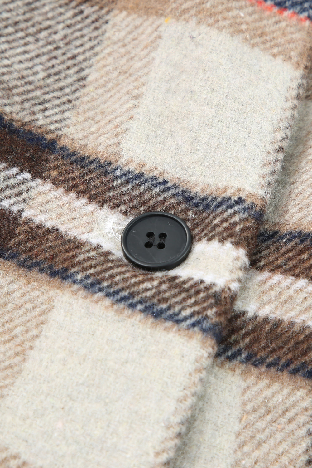 Plaid Button Up Lapel Jacket