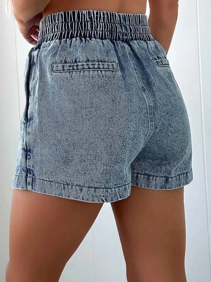 Dawn High-Waisted Denim Skort