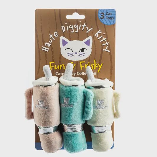 Snuggly Cup 3-pack organic Catnip Toy