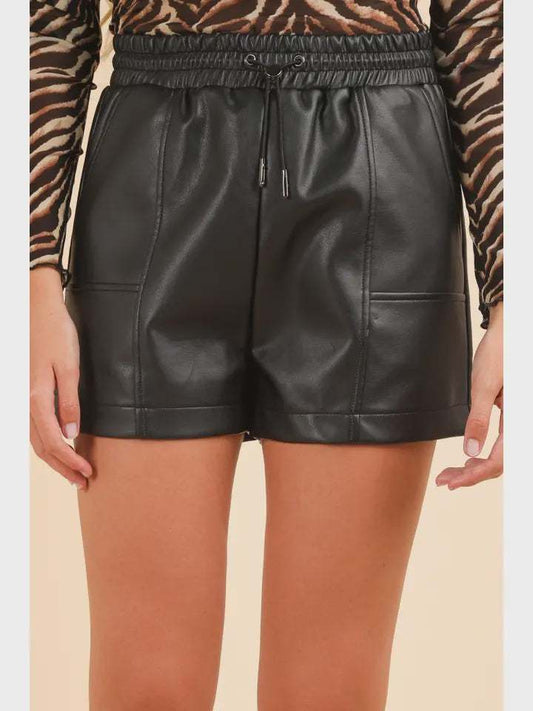 Iggy Faux Leather Shorts