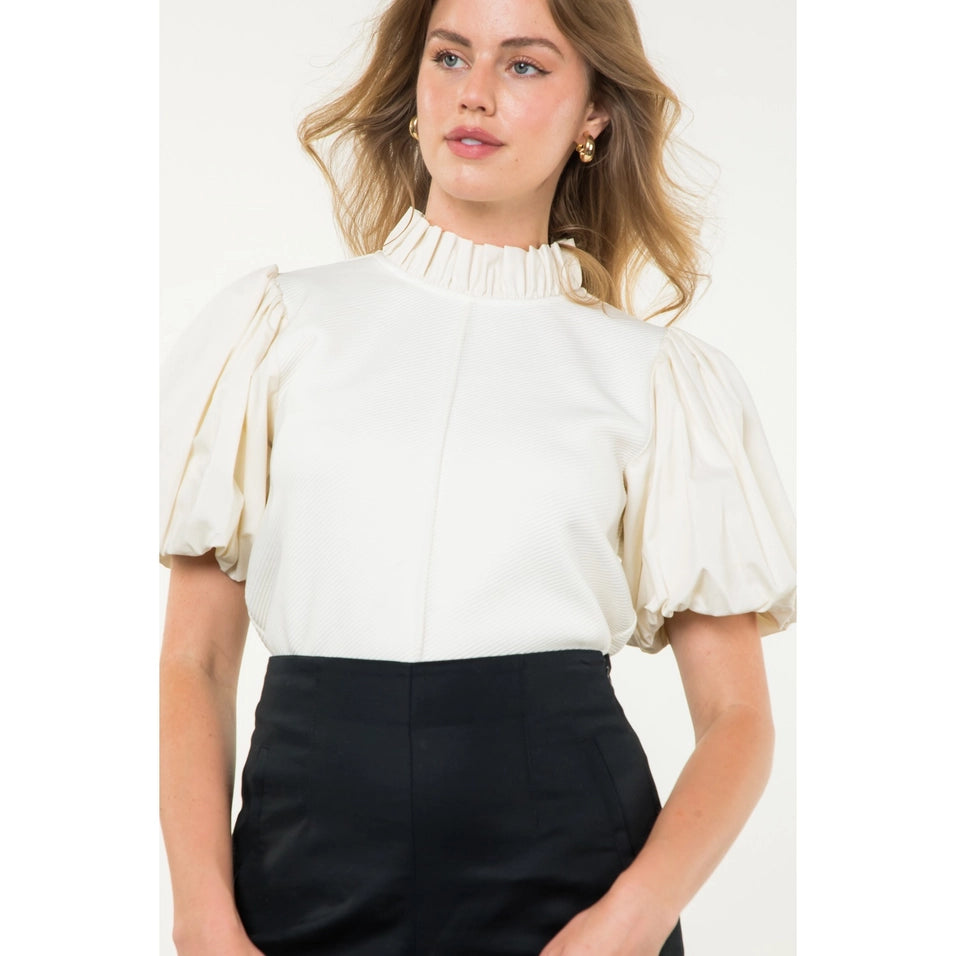 Midnight in Paris Puff Shirt