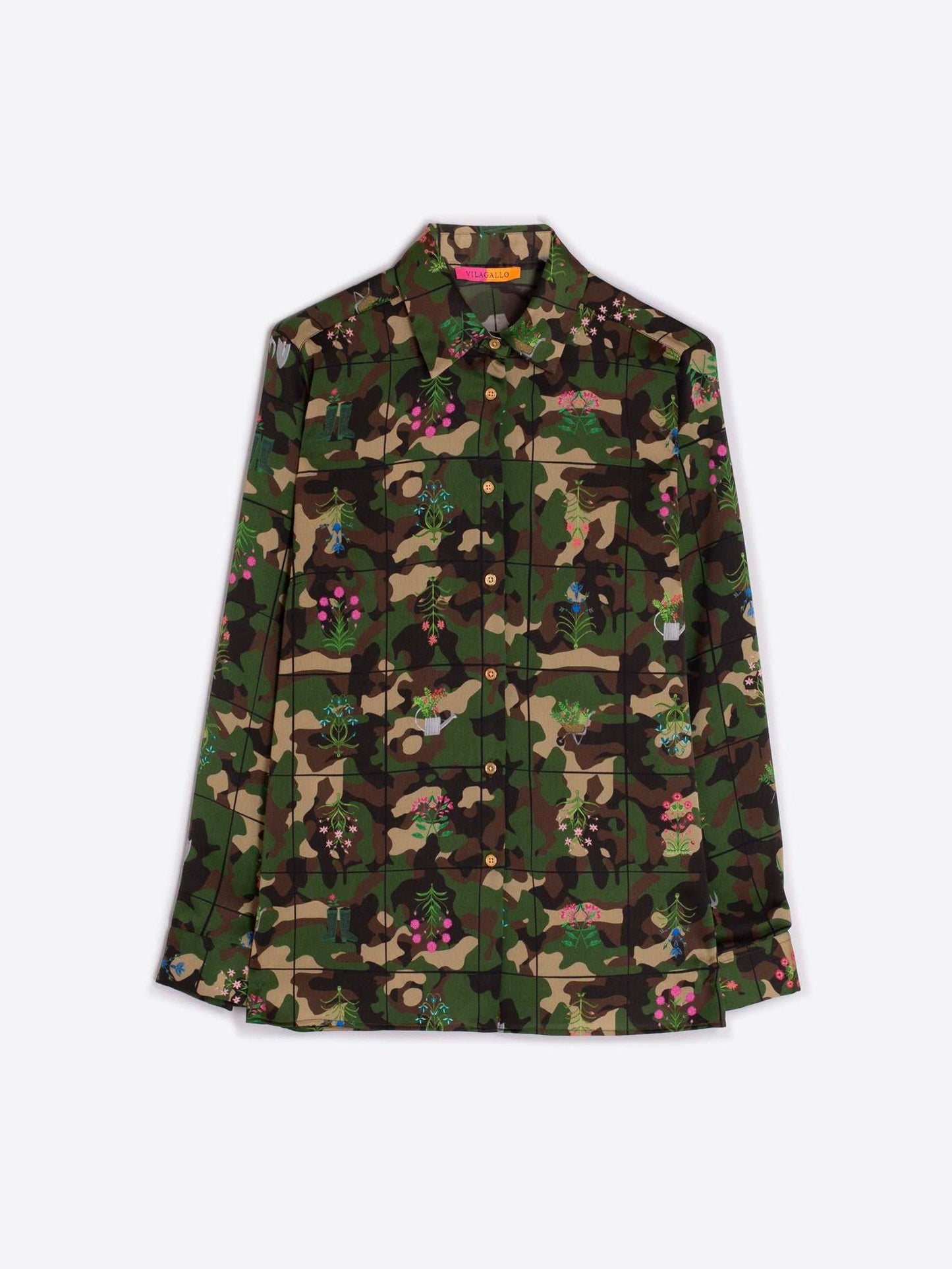 Camouflage Flower Shirt