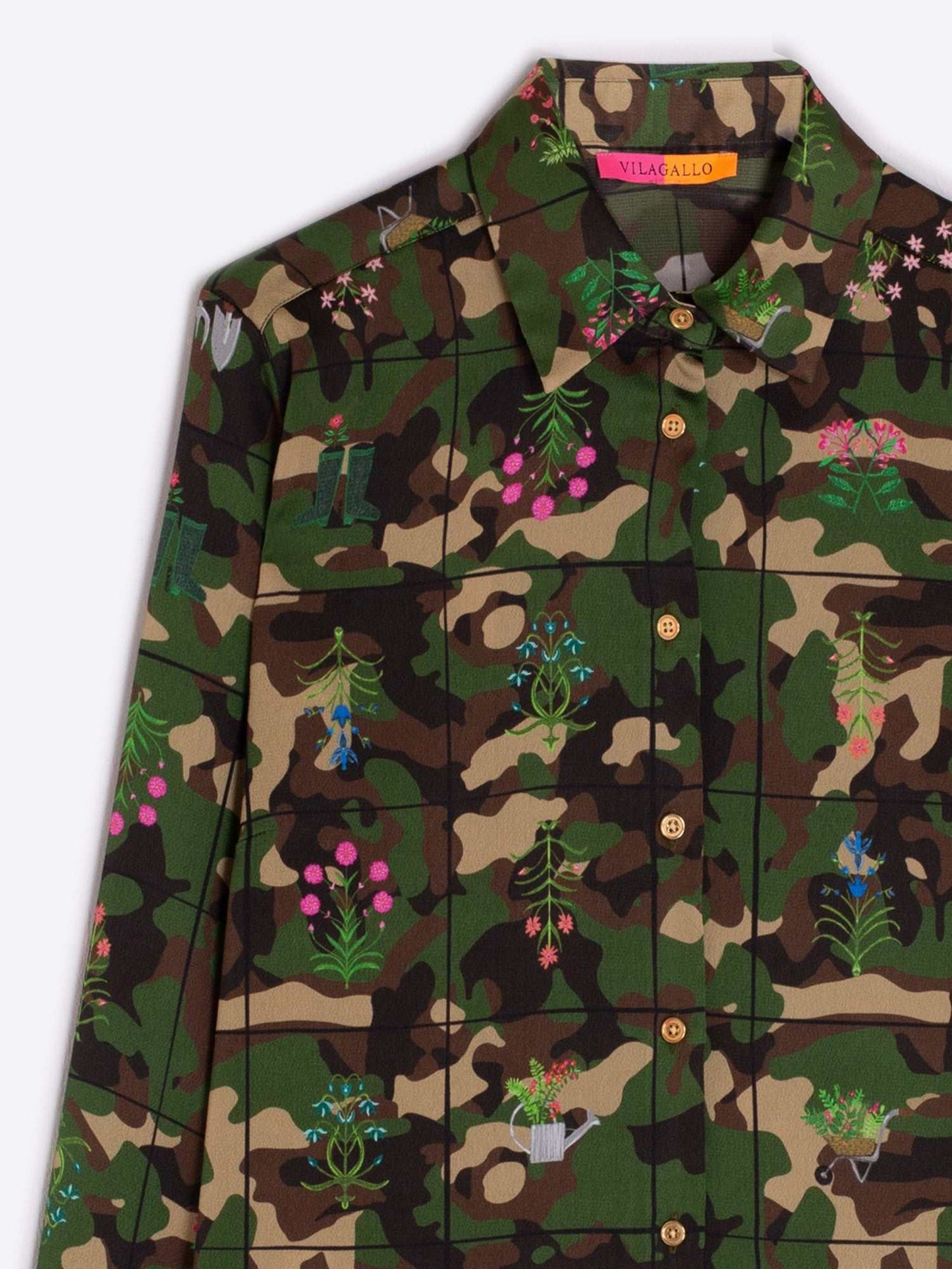 Camouflage Flower Shirt