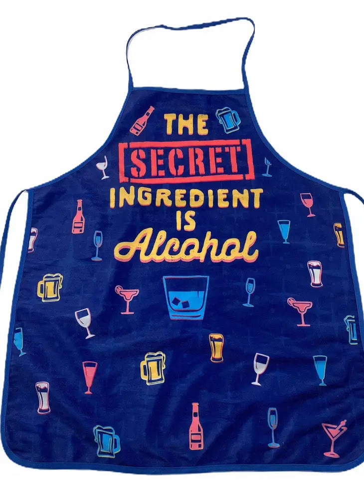 The Secret Ingredient Is Alcohol Oven Mitt + Apron