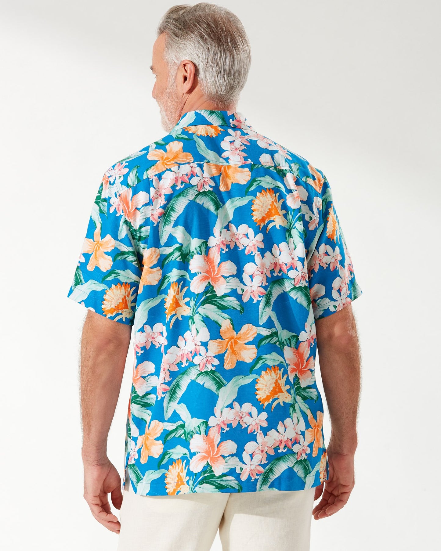 Garden Key Floral IslandZone® Camp Shirt