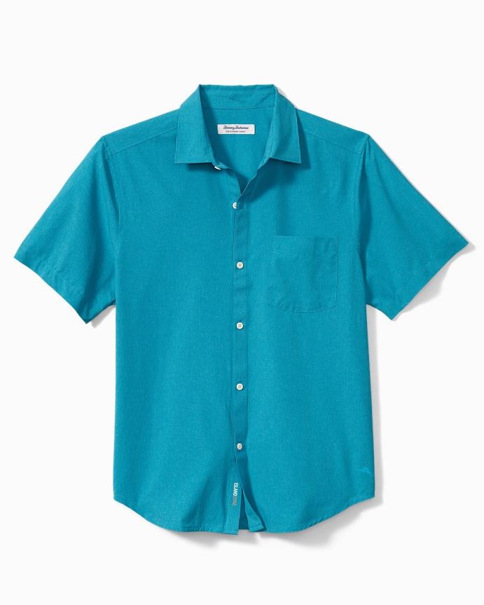 Bahama Coast Island Zone Heathered Solid Camp Shirt