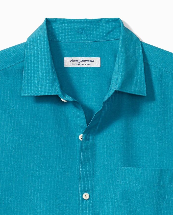 Bahama Coast Island Zone Heathered Solid Camp Shirt