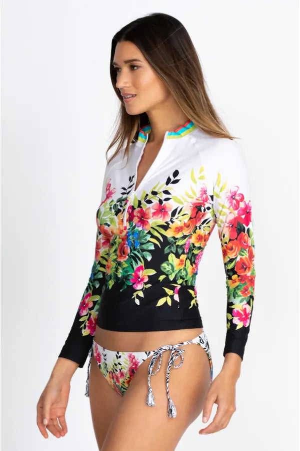 Floral Border Surf Shirt