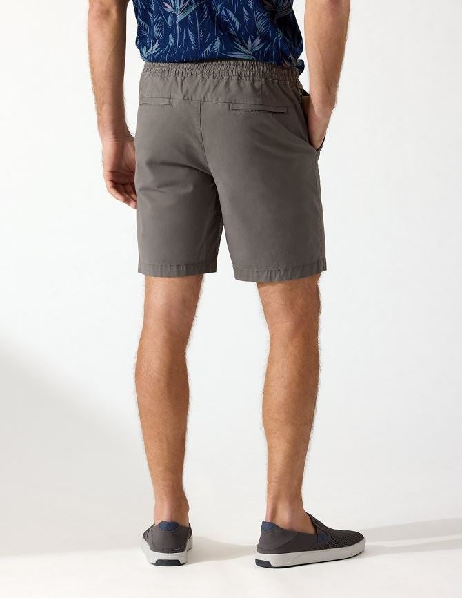 Oceanside Poplin Elastic-Waist Shorts 8- Inch Shorts