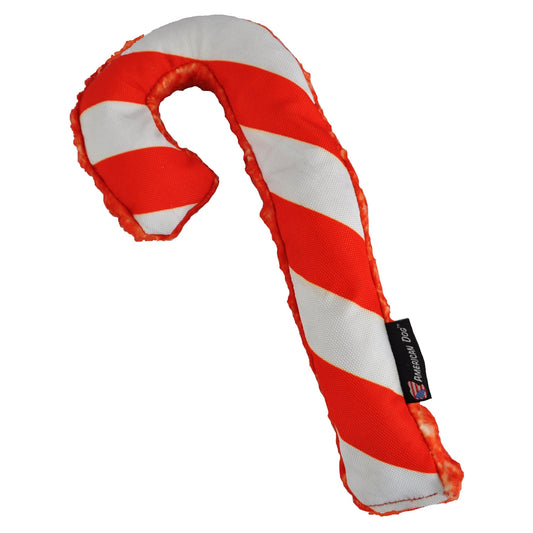 Candy Cane Dog Toy